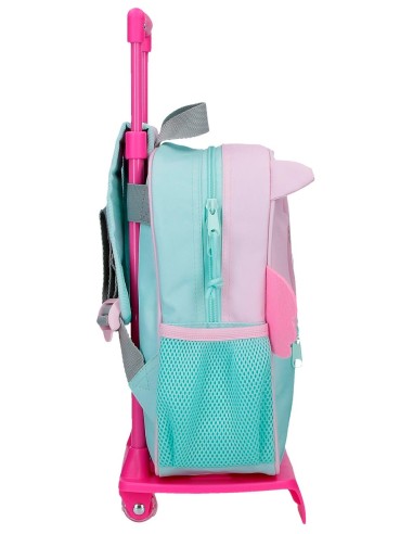 MOCHILA ADAP. 28CM. C/CARRO. ROLL ROAD HAPPY PETS OWL